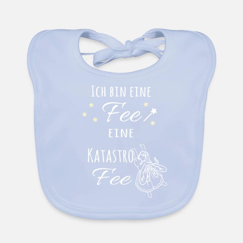 Ich bin eine Fee, eine KatastroFee Baby Bio-Lätzchen