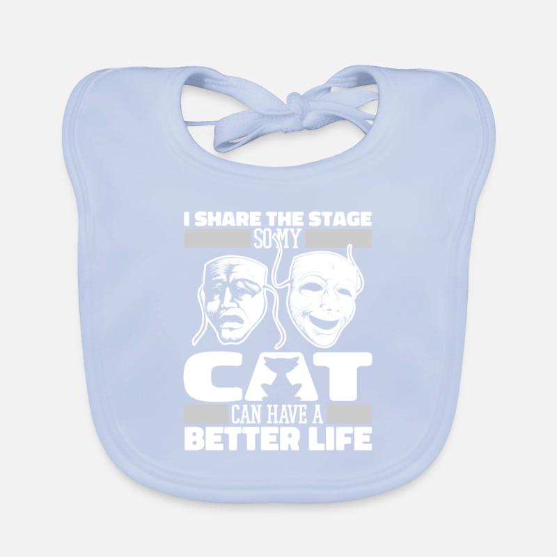 Theater Schauspieler Katze Baby Bio-Lätzchen