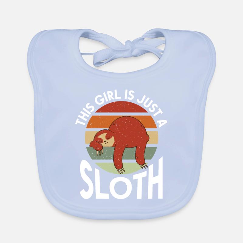 Sloth Lover Sloth Gift Organic Baby Bibs