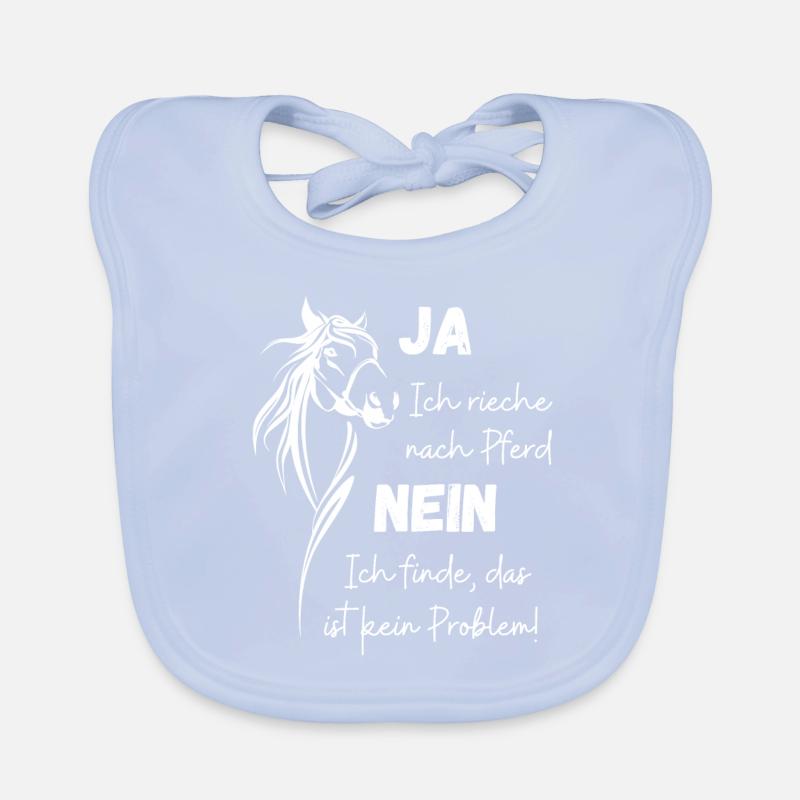 Ich rieche nach Pferd Baby Bio-Lätzchen