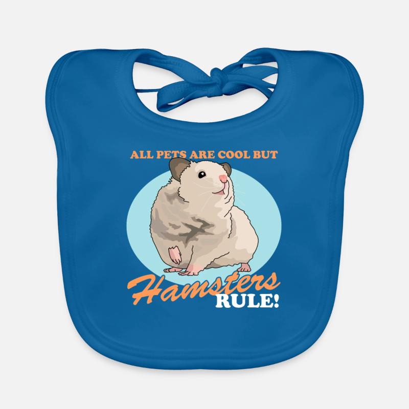 Hamster Dwarf Hamster | Golden Hamster Gift Organic Baby Bibs