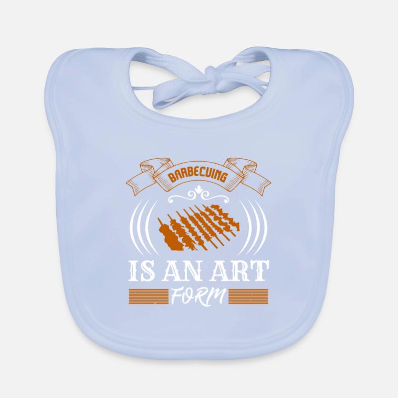 LE BARBECUE EST UNE FORME D’ART Bavoir bio Bébé