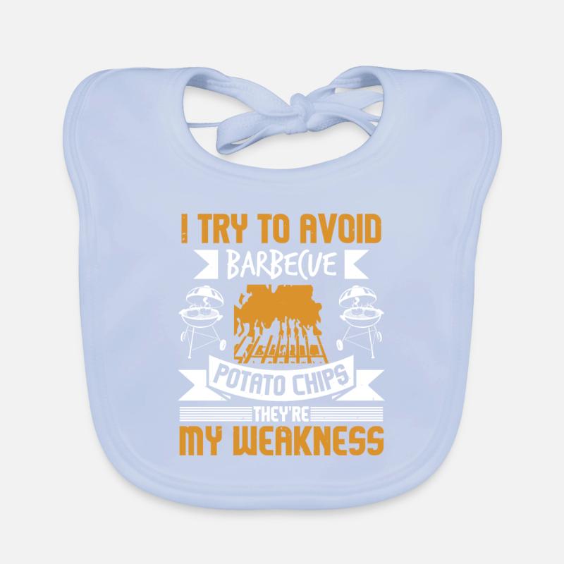 J’ESSAIE D’ÉVITER LES CHIPS BARBECUE CE SONT MES Bavoir bio Bébé