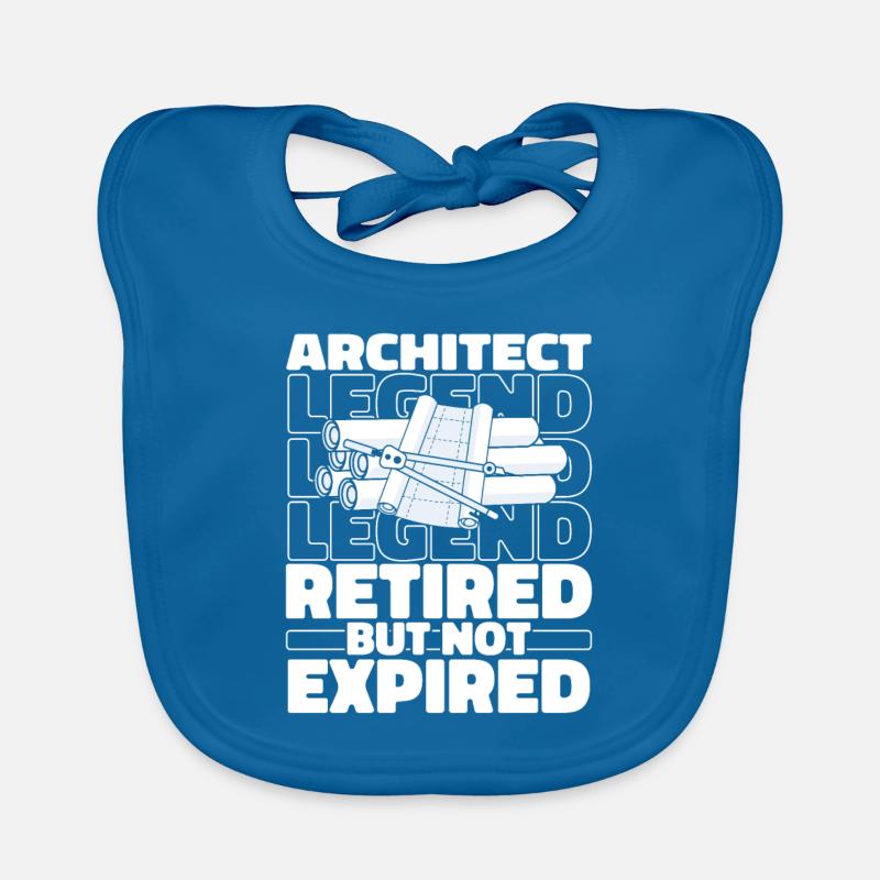 Retired Architect Architecture Organic Baby Bibs