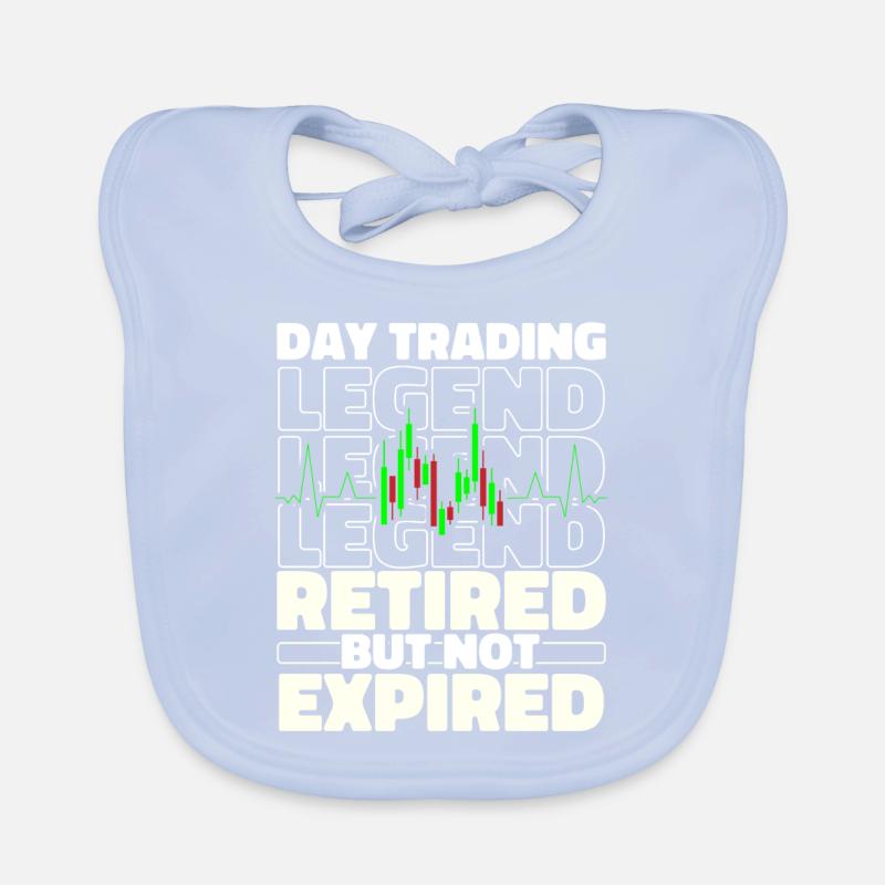 Day Trading Day Trader in Retirement Organic Baby Bibs