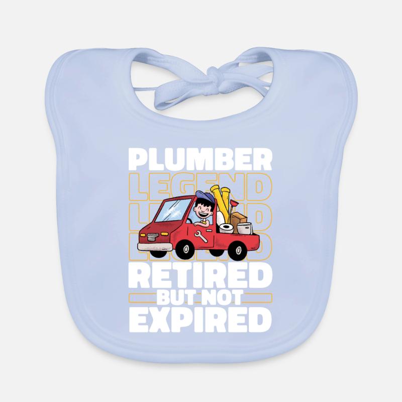 Retired plumber Organic Baby Bibs