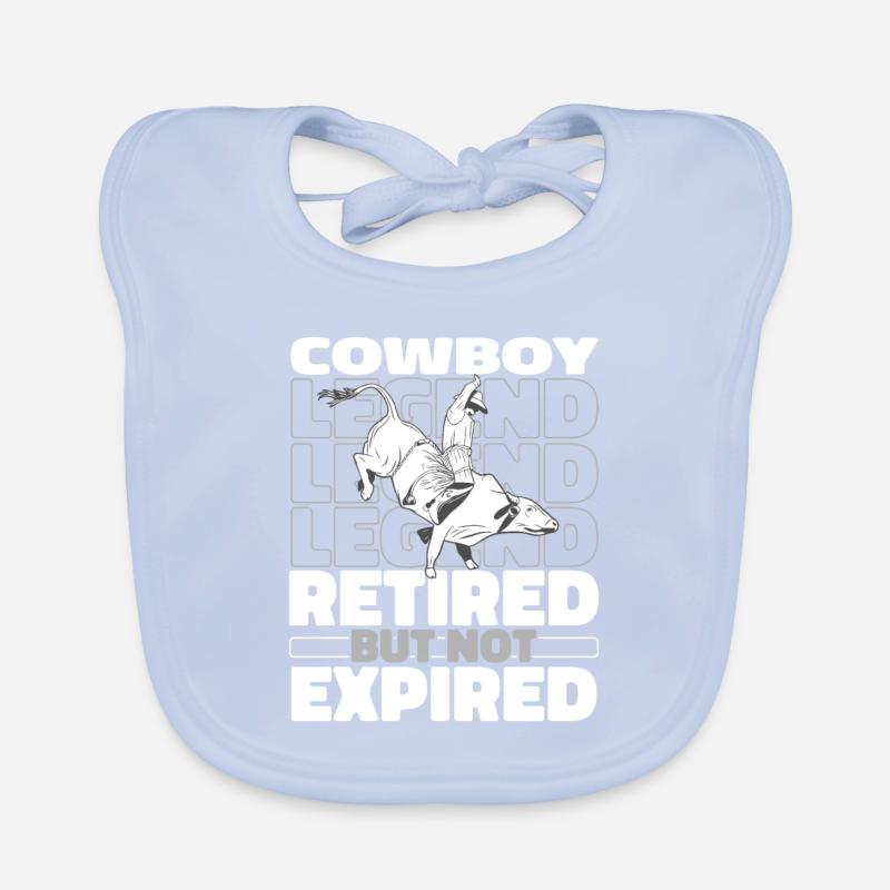 Rodéo Cowboy Retraité Bavoir bio Bébé