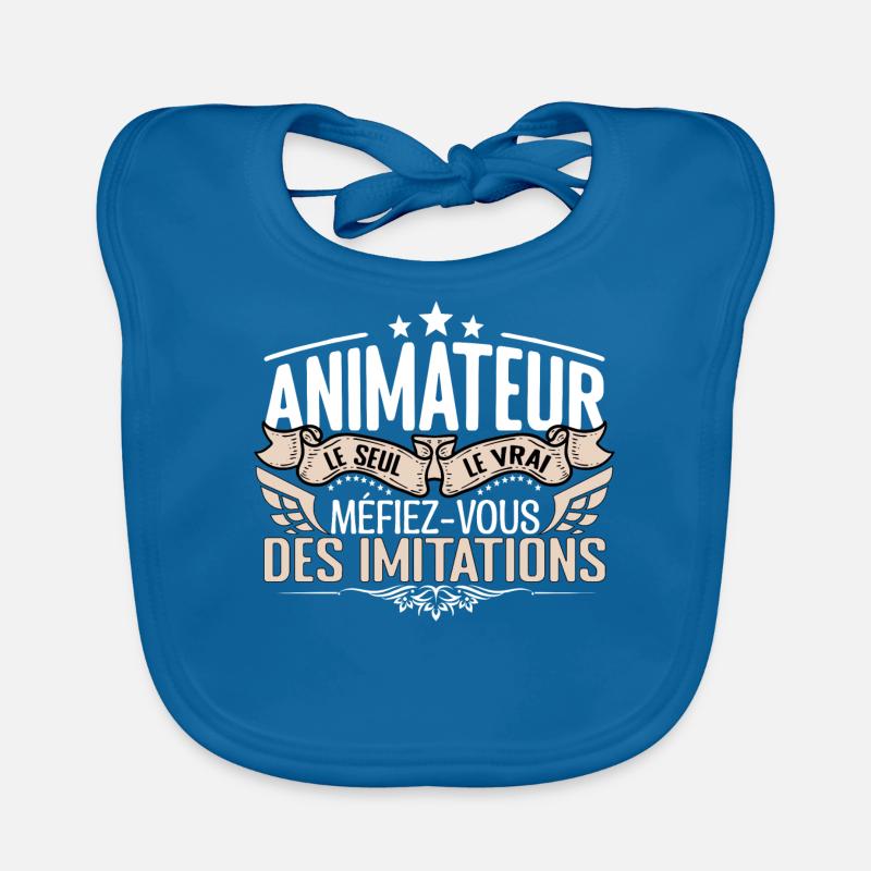 Animateur le seul Animateur le vrai Animateur Bavoir bio Bébé