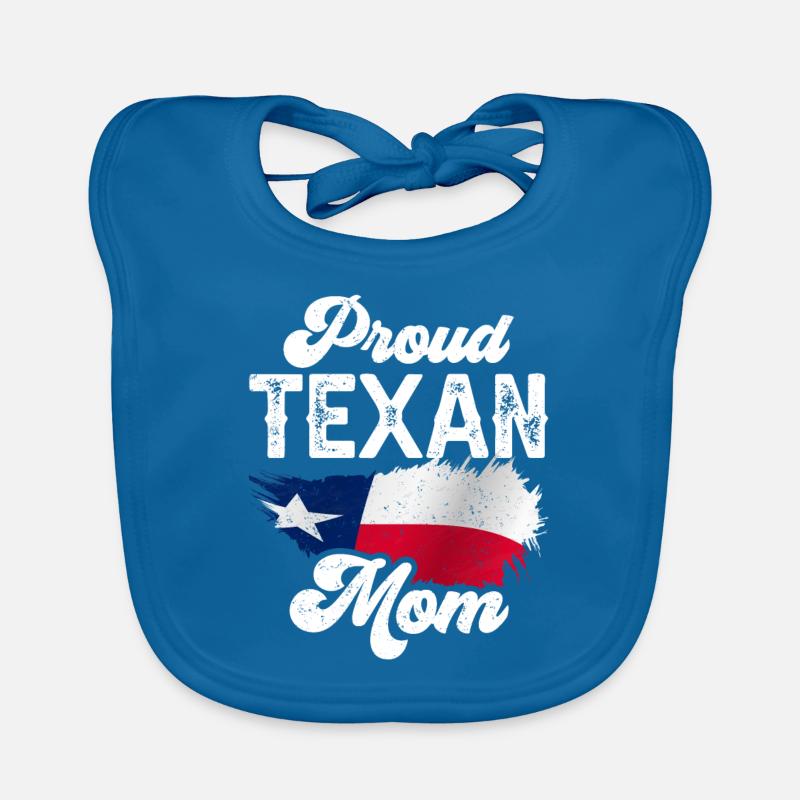 Fière mère texane Texas Texas Texan Bavoir bio Bébé