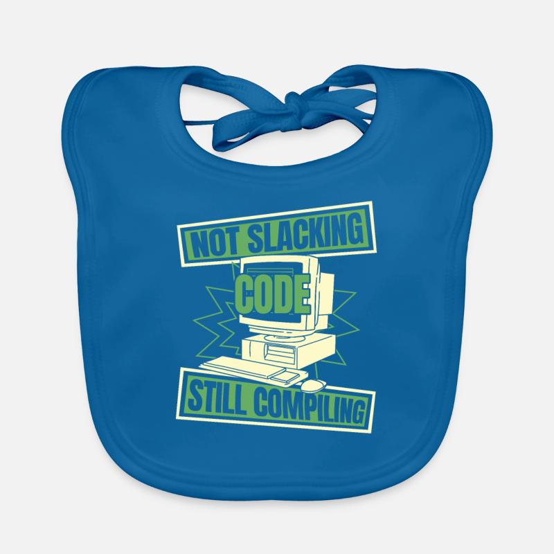 Developer Coder Programmer Slacken Organic Baby Bibs