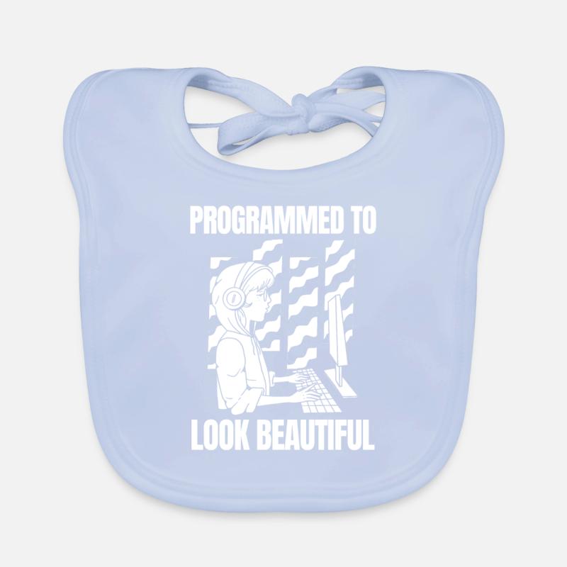 Developer Coder Programmer Beautiful Organic Baby Bibs