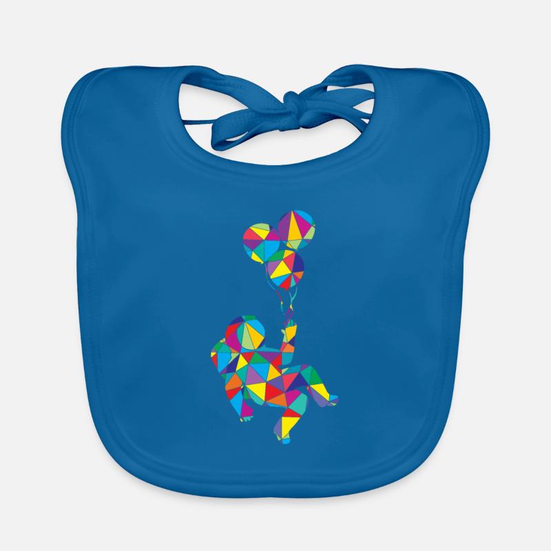 Astronaute Polygon Funny Space Bavoir bio Bébé