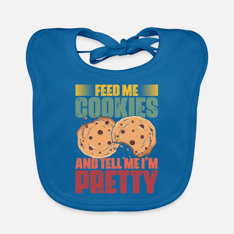 Feed Me Cookies Retro Cookie Eater For A Cookie Bavoir bio Bébé