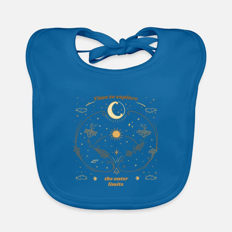 Time To Explore The Outer Limits Astronomy Baby Bio-Lätzchen