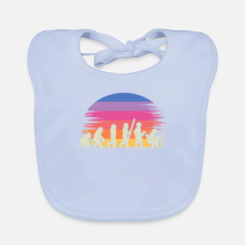 Evolution Gamer with Laptop PC Gaming Evolution Organic Baby Bibs