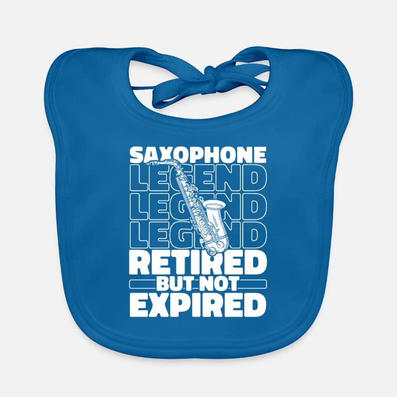 Saxophone Saxophone Retiré Bavoir bio Bébé