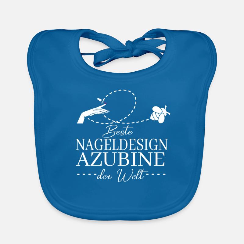 Beste Nageldesign Azubine Nageldesignerin Geschenk Baby Bio-Lätzchen