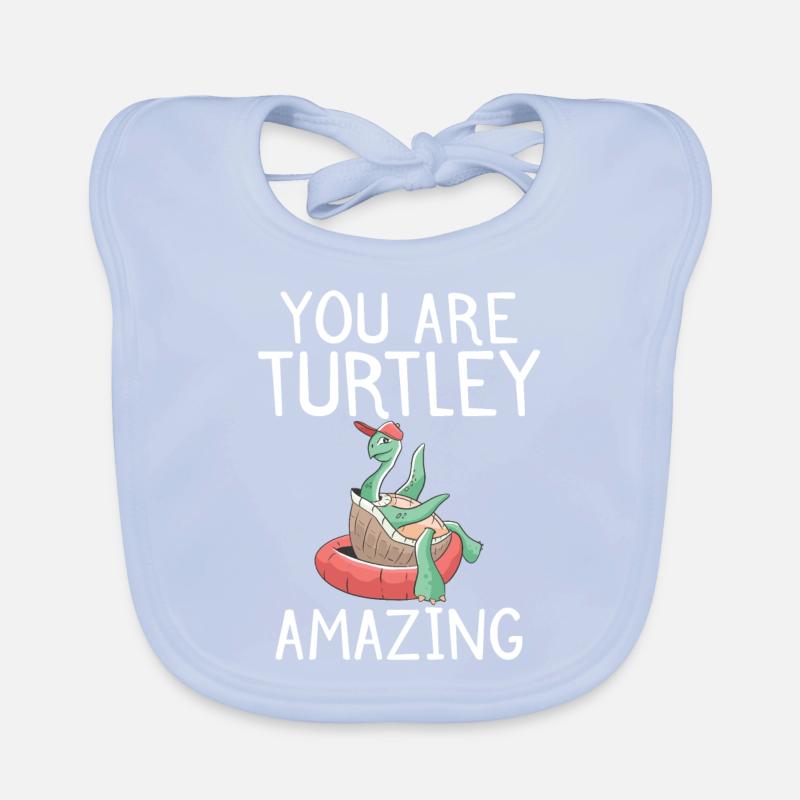 Turtle Owner Gift Turtle Lover Organic Baby Bibs
