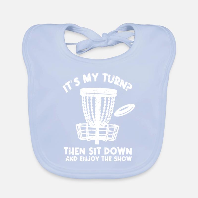 Disc Golf Humor Frisbee Disc Golf Player Organic Baby Bibs
