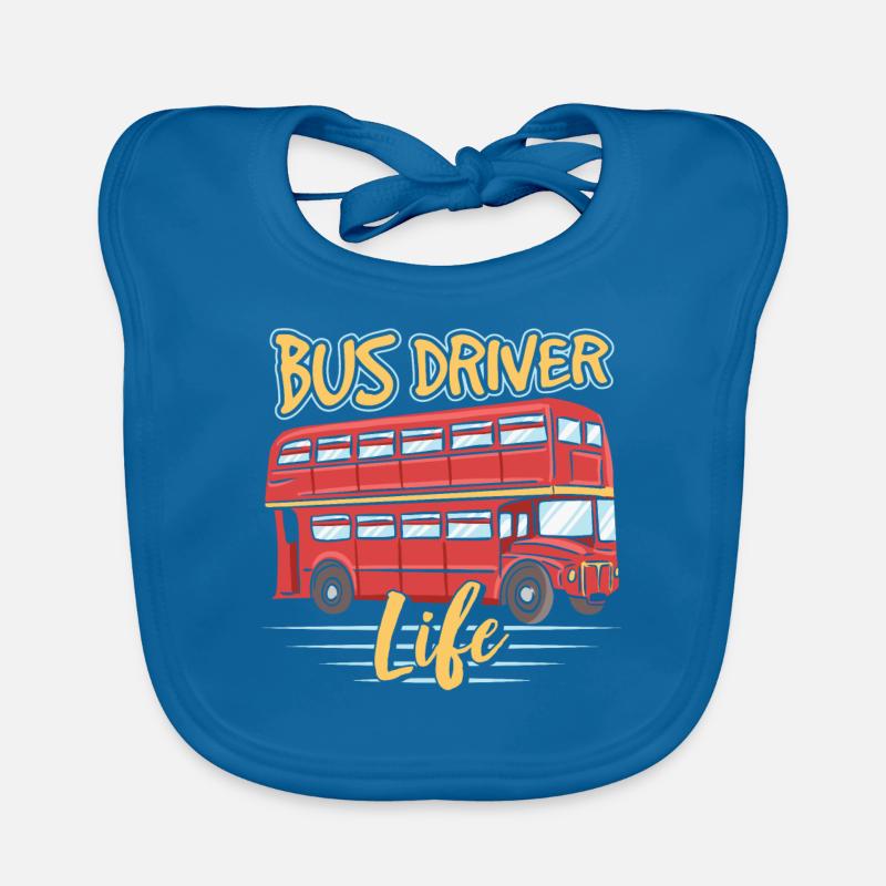 Leben Eines Busfahrers Busfahrer Busfahren Bus Baby Bio-Lätzchen
