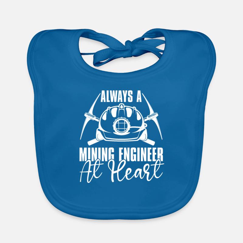 Engineer Mining Engineer Organic Baby Bibs