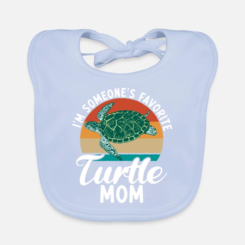 Turtle Owner Gift Turtle Lover Organic Baby Bibs