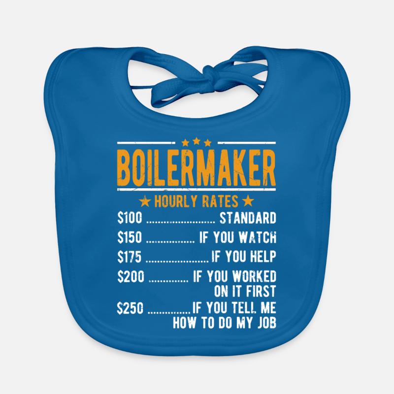 Boilermaker hourly wage Organic Baby Bibs
