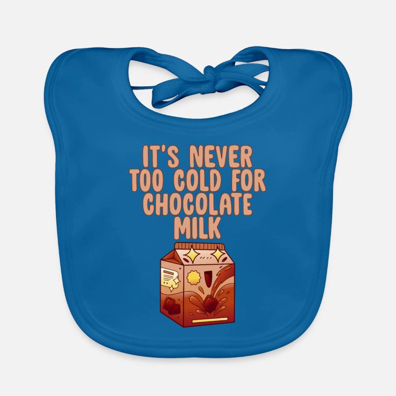 It's Never Too Cold For Chocolate Milk 4 Baby Bio-Lätzchen