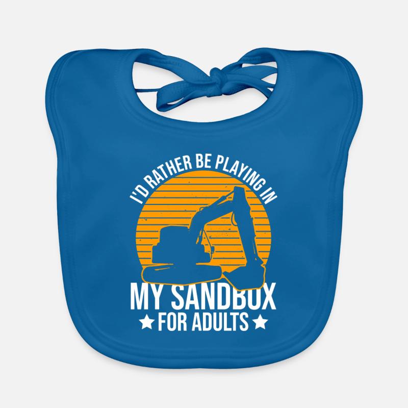 Baggerfahrer Bagger Bavoir bio Bébé