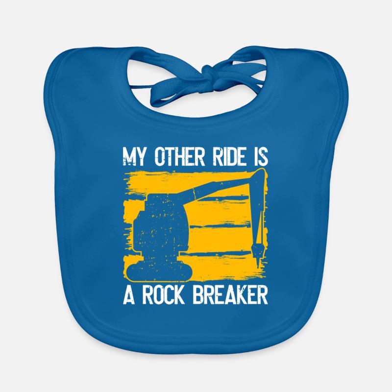 Rock Breaker Operator Bagger Sandbagger Baggern Organic Baby Bibs