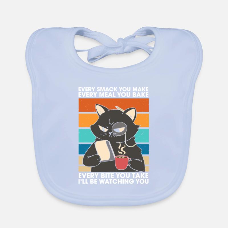 Chaque claque chaque repas chaque bouchée que je vais regarder Bavoir bio Bébé