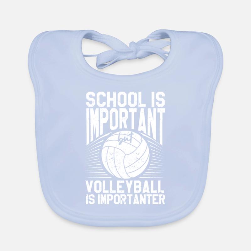 L’école est importante, mais le volleyball reste Bavoir bio Bébé