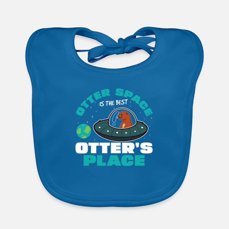Funny Otter Space ist der beste Otter's Place Baby Bio-Lätzchen