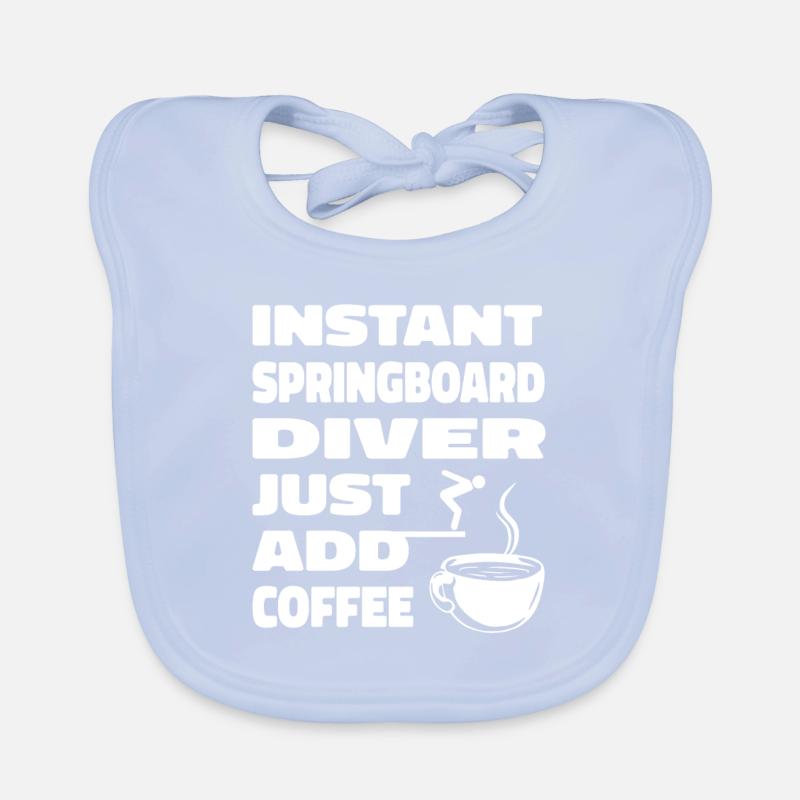 Turmspringen Turmspringer Kaffee Baby Bio-Lätzchen