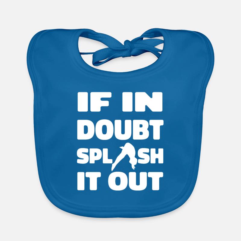 Diving Diver spraying Organic Baby Bibs