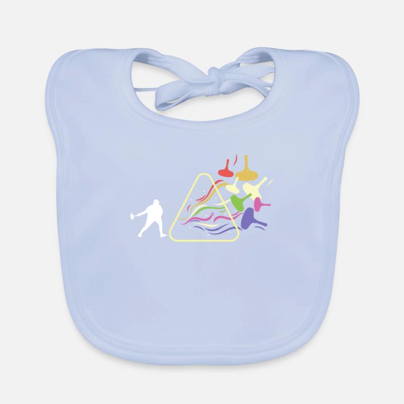 Prism Curling Light Triangle Light Spectrum Organic Baby Bibs