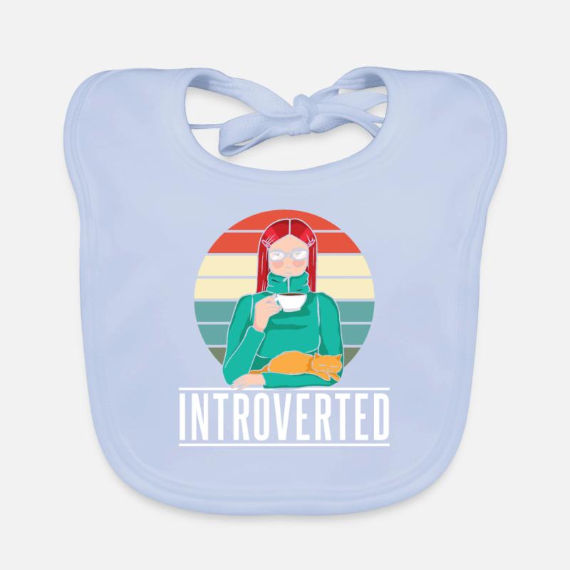 Introvertiert Sarkasmus Introvertierter Schüchtern Baby Bio-Lätzchen