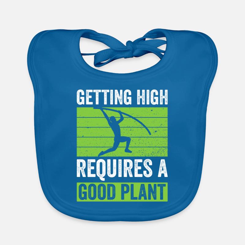 Stabhochspringer Stabhochsprung Bavoir bio Bébé