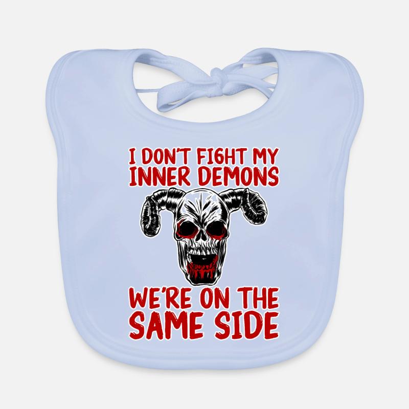 Don't Fight My Inner Demons Were On The Same Side2 Baby Bio-Lätzchen