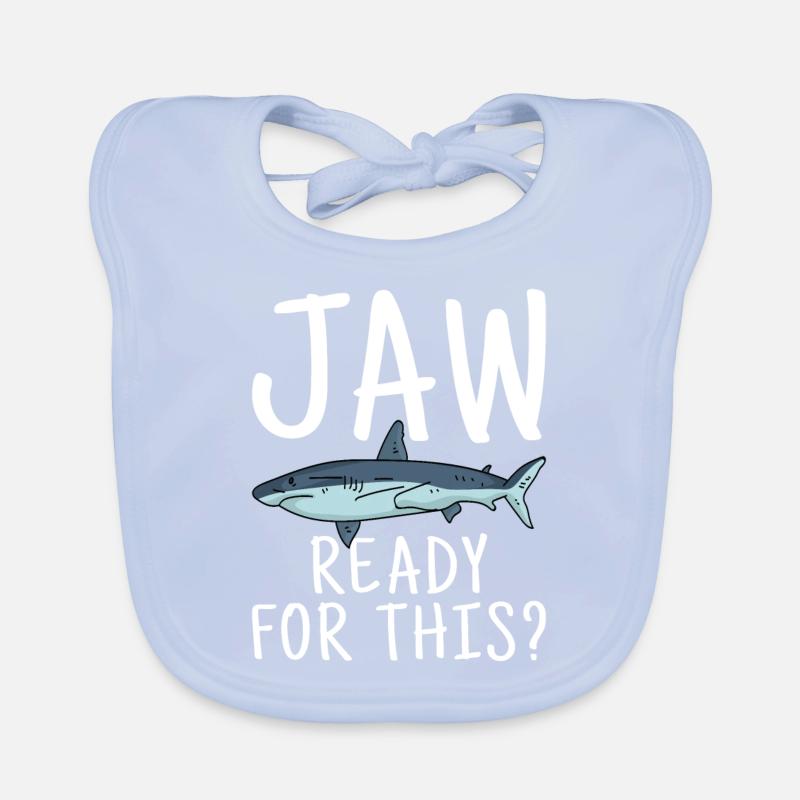 Shark Gift Shark Lover Organic Baby Bibs