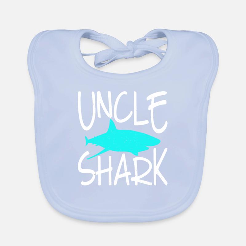 Shark Gift Shark Lover Organic Baby Bibs