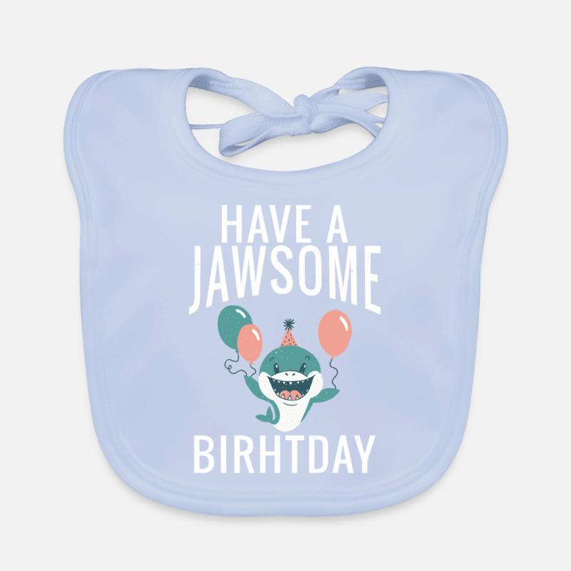Shark Gift Shark Lover Organic Baby Bibs