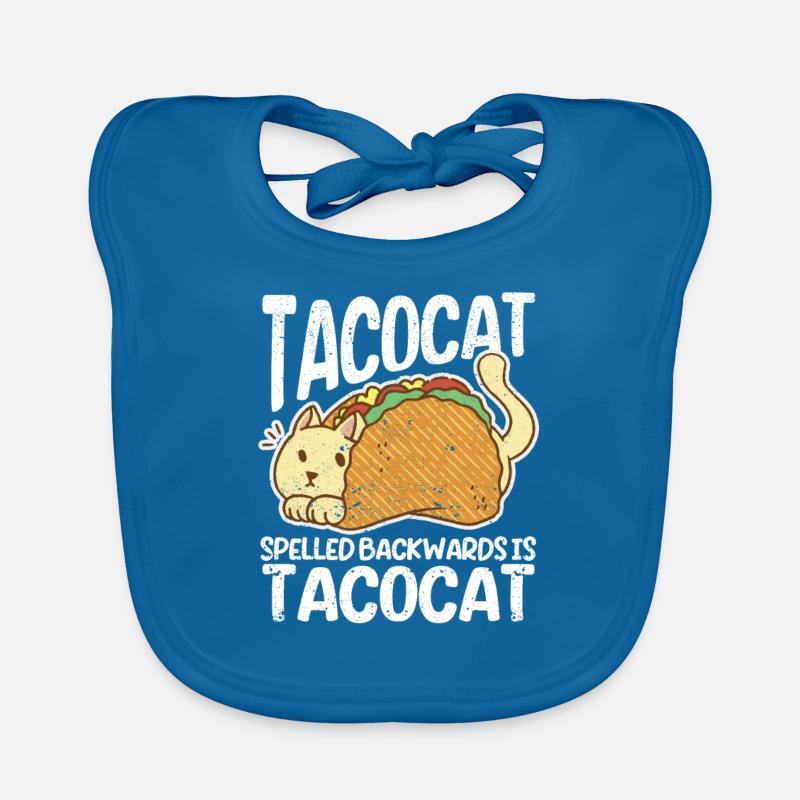 Drôle intéressant Tacocat mignon à l’envers Bavoir bio Bébé