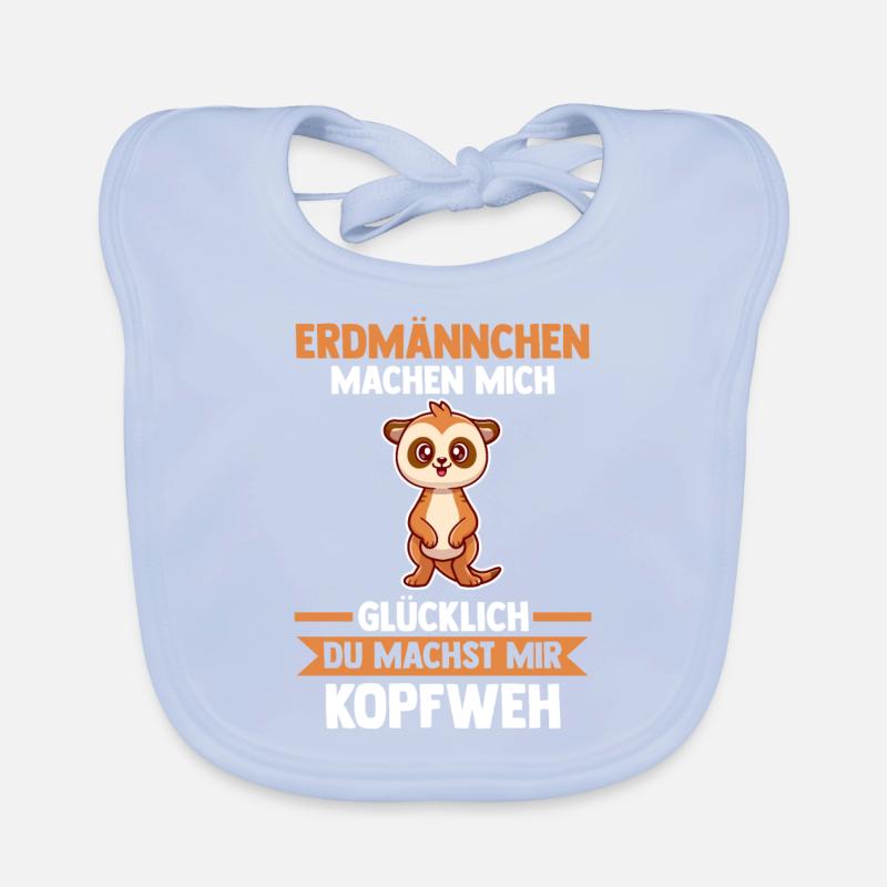 Erdmännchen Baby Bio-Lätzchen
