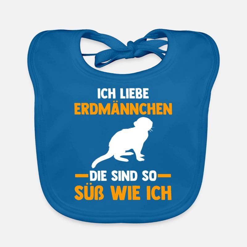 Ich liebe Erdmännchen Baby Bio-Lätzchen