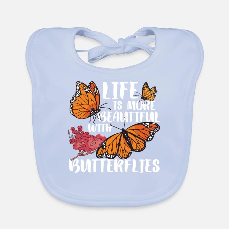 Monarch Butterfly Organic Baby Bibs