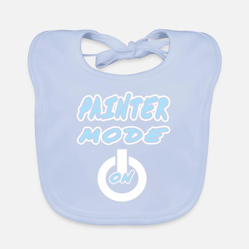 PAINTER Mode ON Retro Painter Designs Organic Baby Bibs