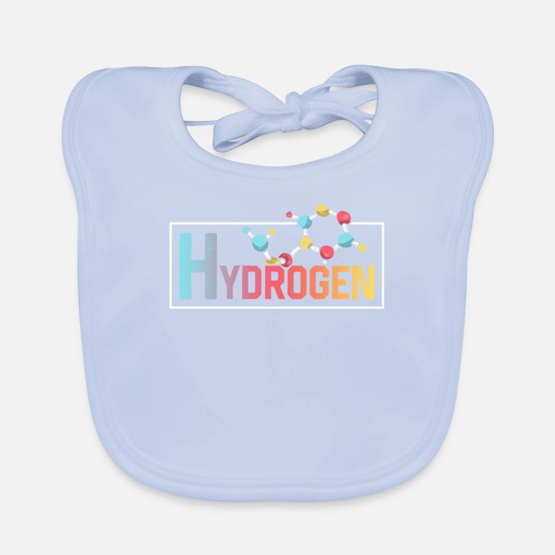Hydrogène énergie Élément hydrogène Bavoir bio Bébé