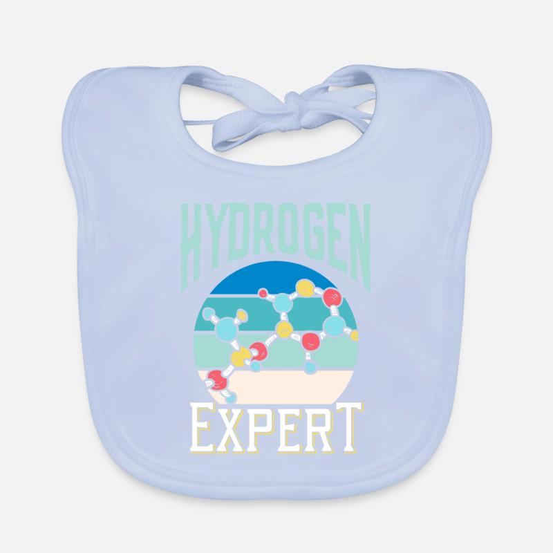 Hydrogen Expert Hydrogen Element Energy Organic Baby Bibs