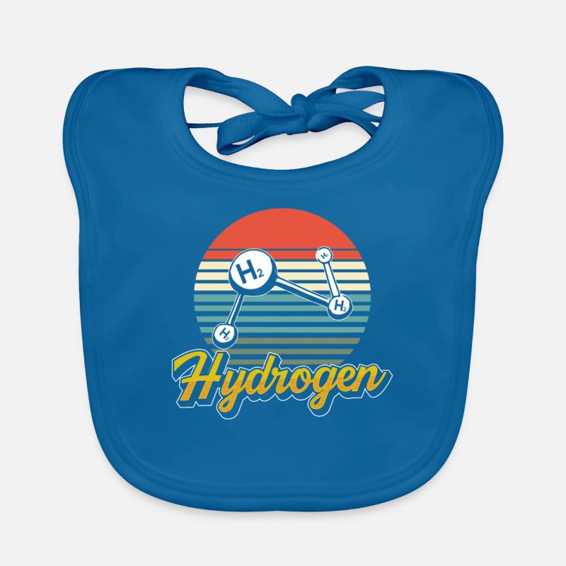 Hydrogen Element Energy Hydrogen Organic Baby Bibs